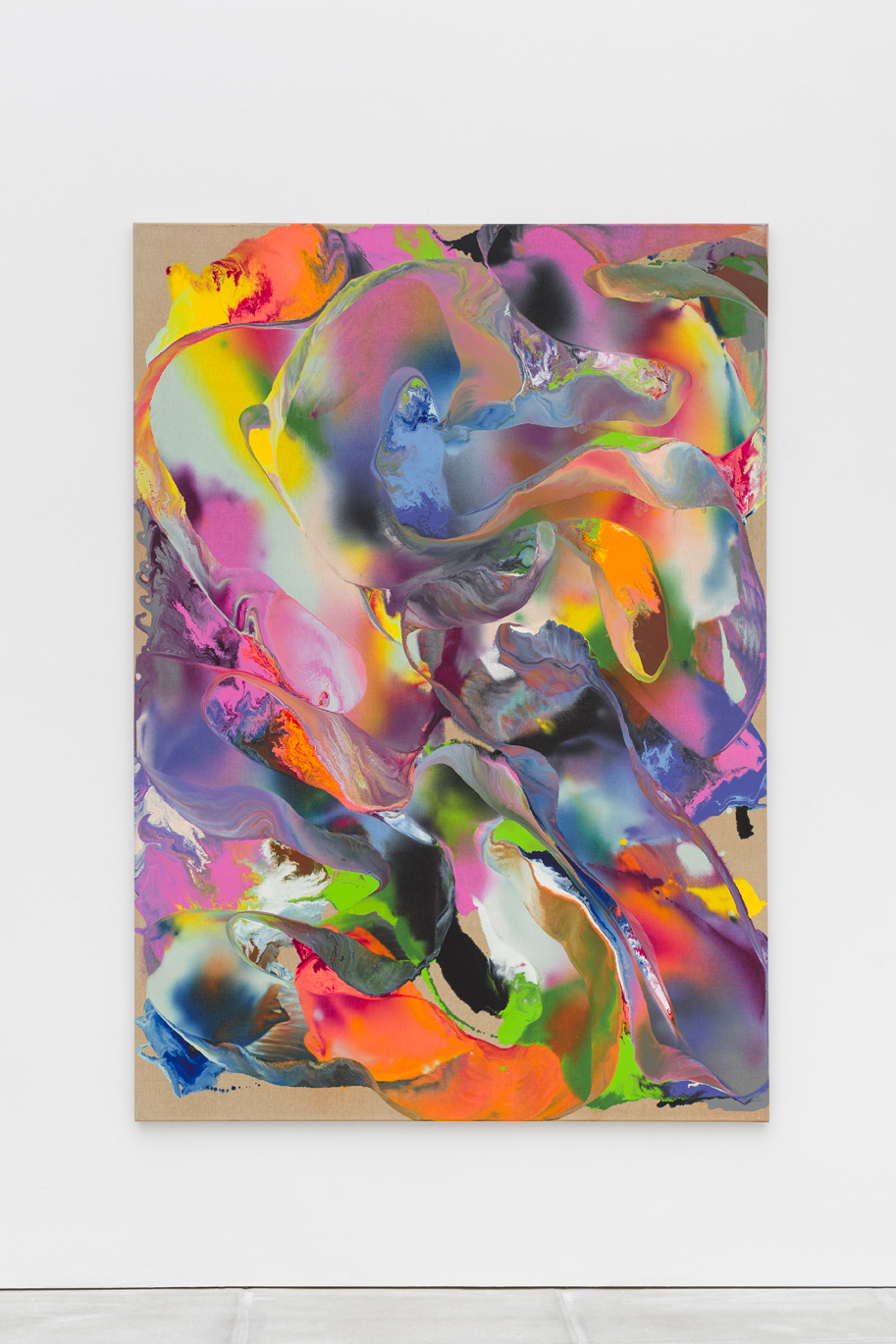 Tyra Tingleff. Due to not wanting to I will not, Oil on raw linen, 170 x 120 cm, 2020