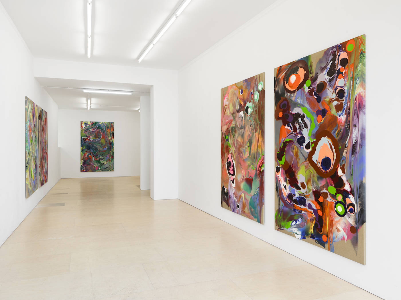 Tyra Tingleff. Smile now, cry later, Installation view at The Sunday Painter, London, 2021