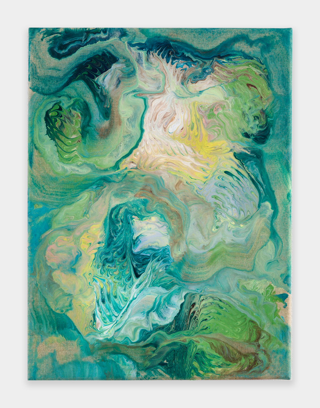 Tyra Tingleff. They come, they go..., Oil on raw linen, 40 x 30 cm,  2019