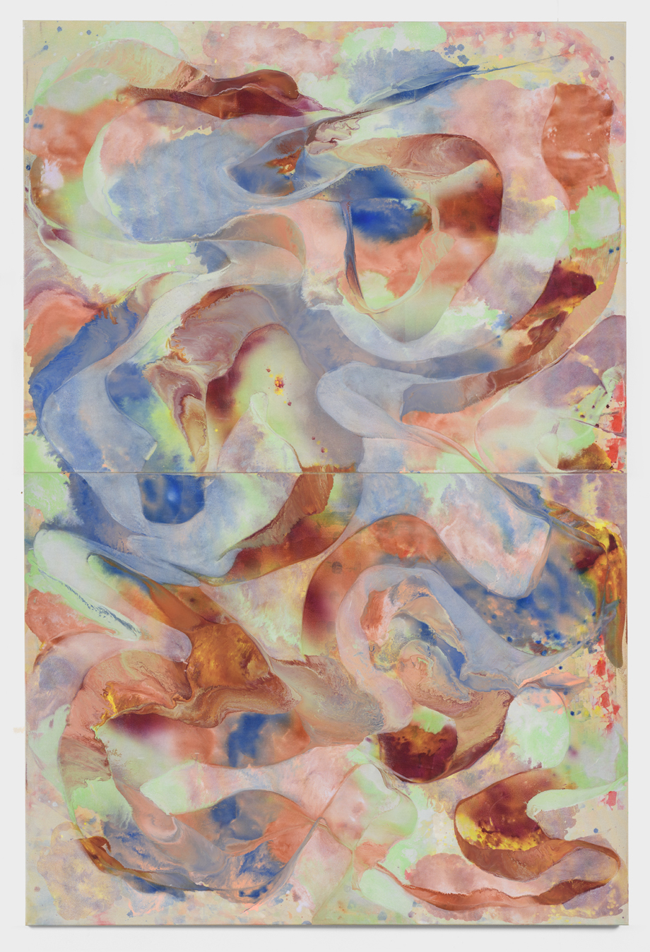 Tyra Tingleff. Smile now, cry later, Oil on raw linen, 300 x 200 cm, 2020