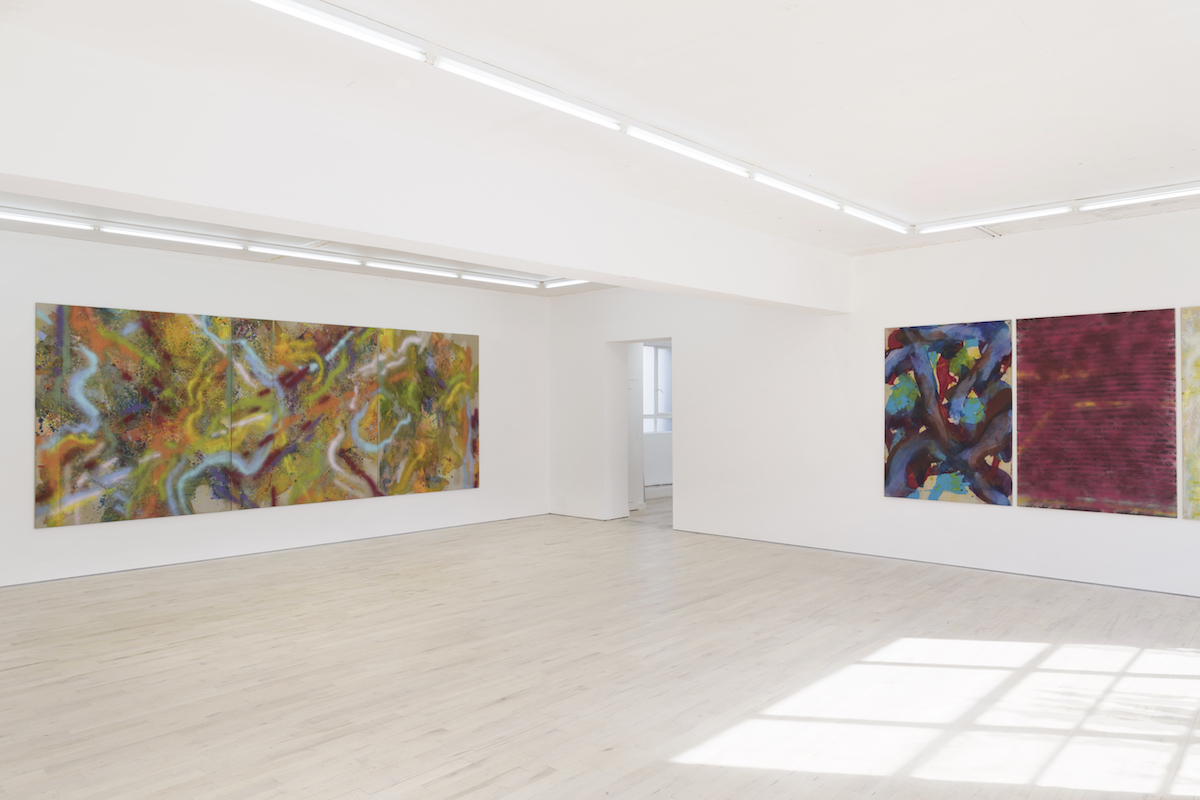 Tyra Tingleff. Grinding your teeth to keep out the wind, Installation view at The Sunday Painter, London, 2016