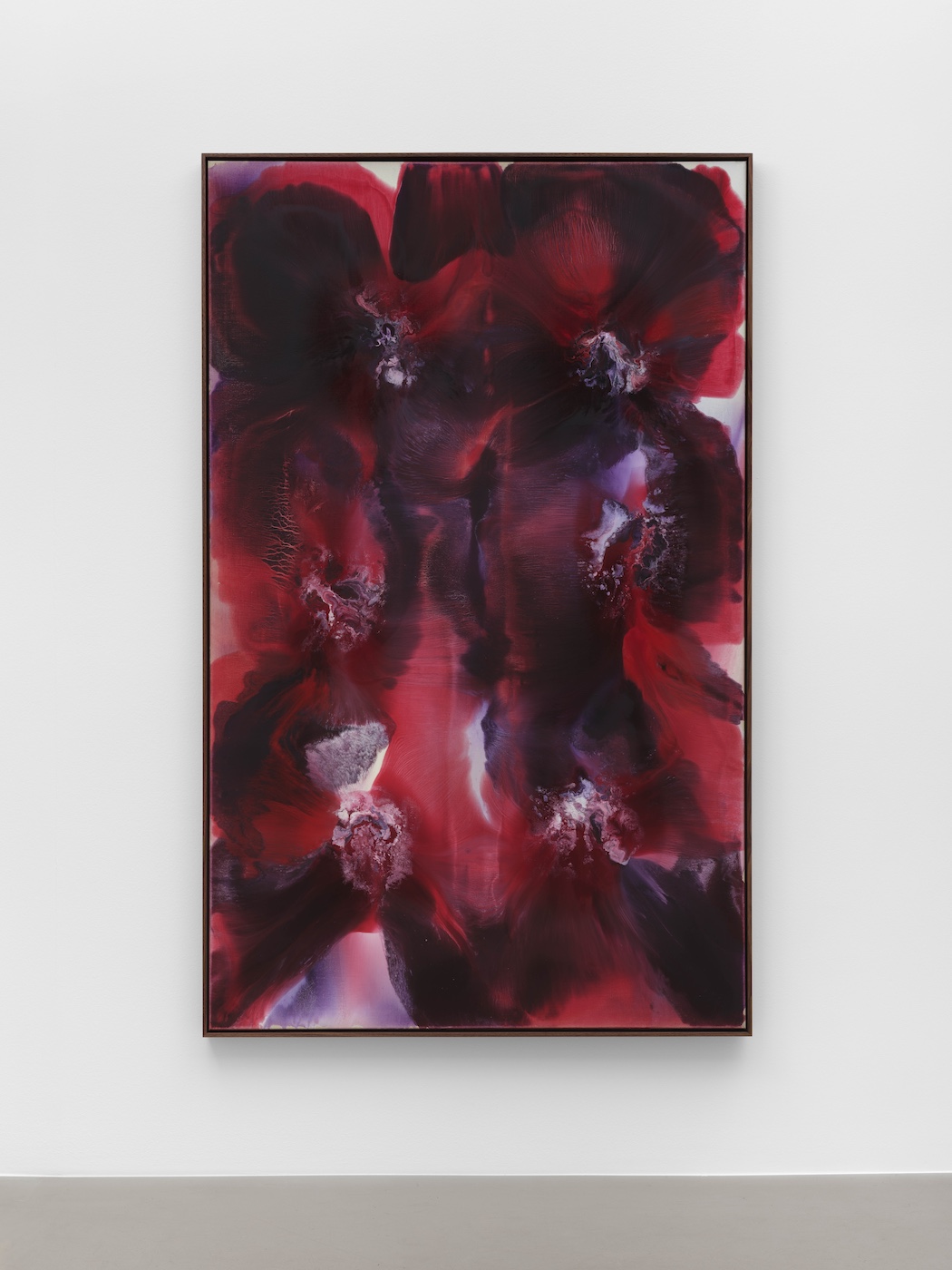 Tyra Tingleff. I'm all spirit, but I'm sinking, Oil on raw linen 210 x 130 cm, 2025