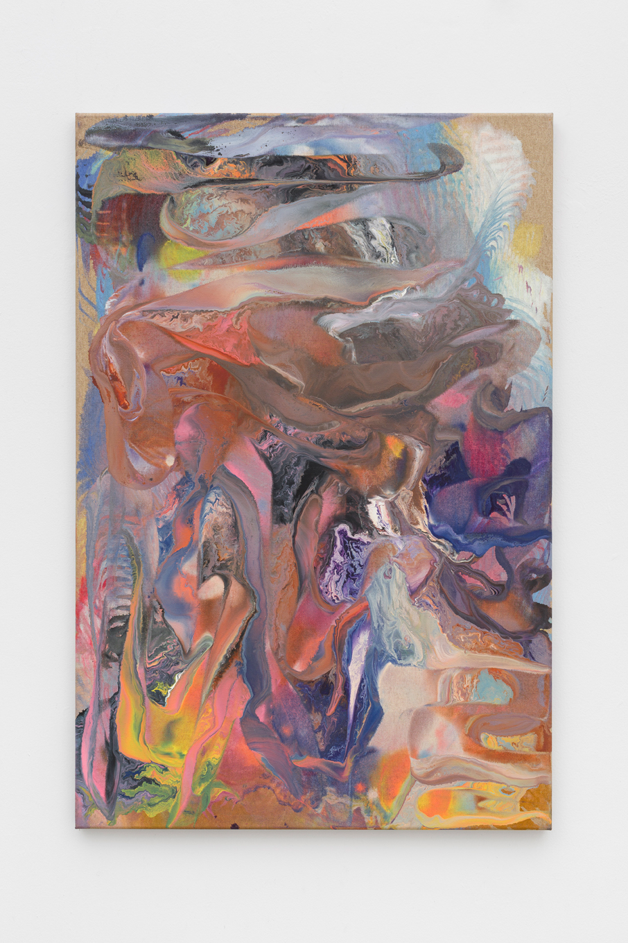 Tyra Tingleff. It ́s a nasty piece of work, Oil on raw linen, 90 x 60 cm, 2020