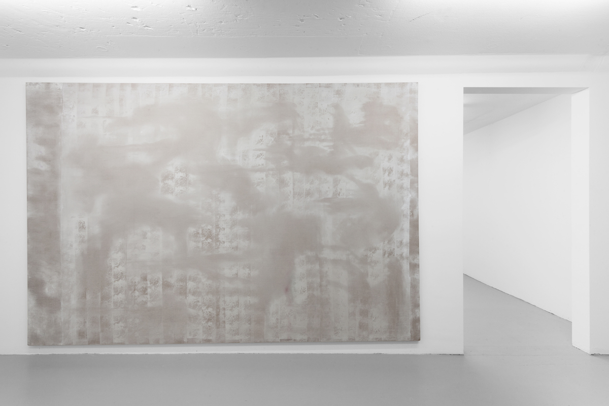 Tyra Tingleff. Closer Closure, Oil on raw linen, 200 x 300 cm, 2015