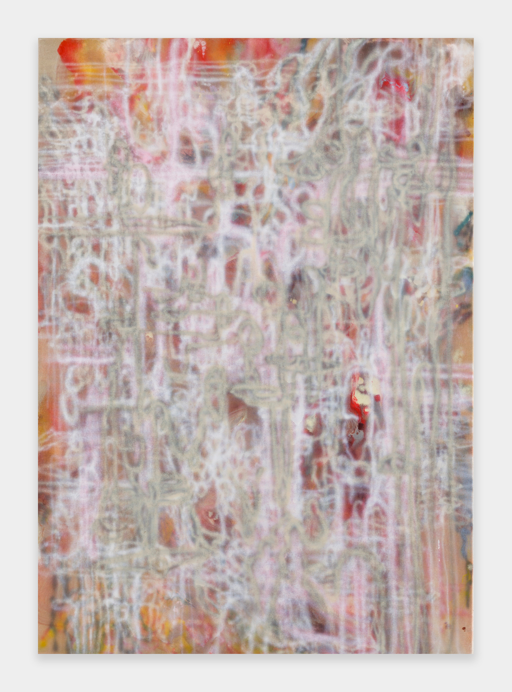 Tyra Tingleff. Look into the chaos and find the specific, Oil on raw linen, 170 x 120 cm, 2019