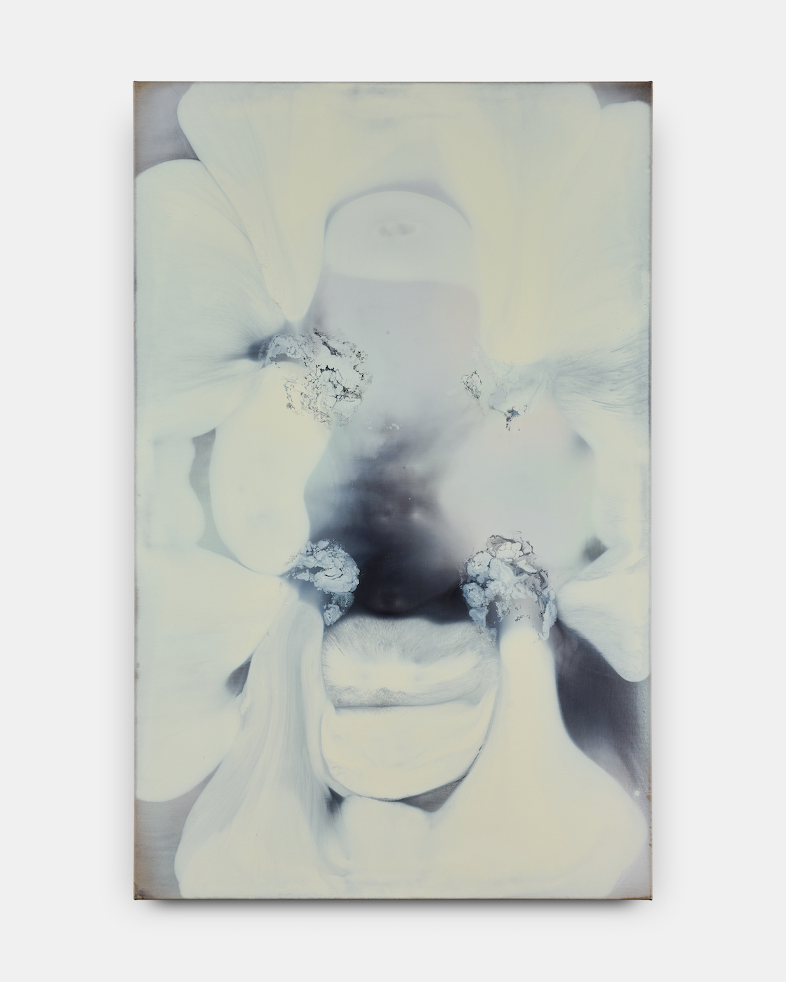 Tyra Tingleff. I'm not the same thing I was before, oil on raw linen, 190 × 120 × 2 cm, 2026