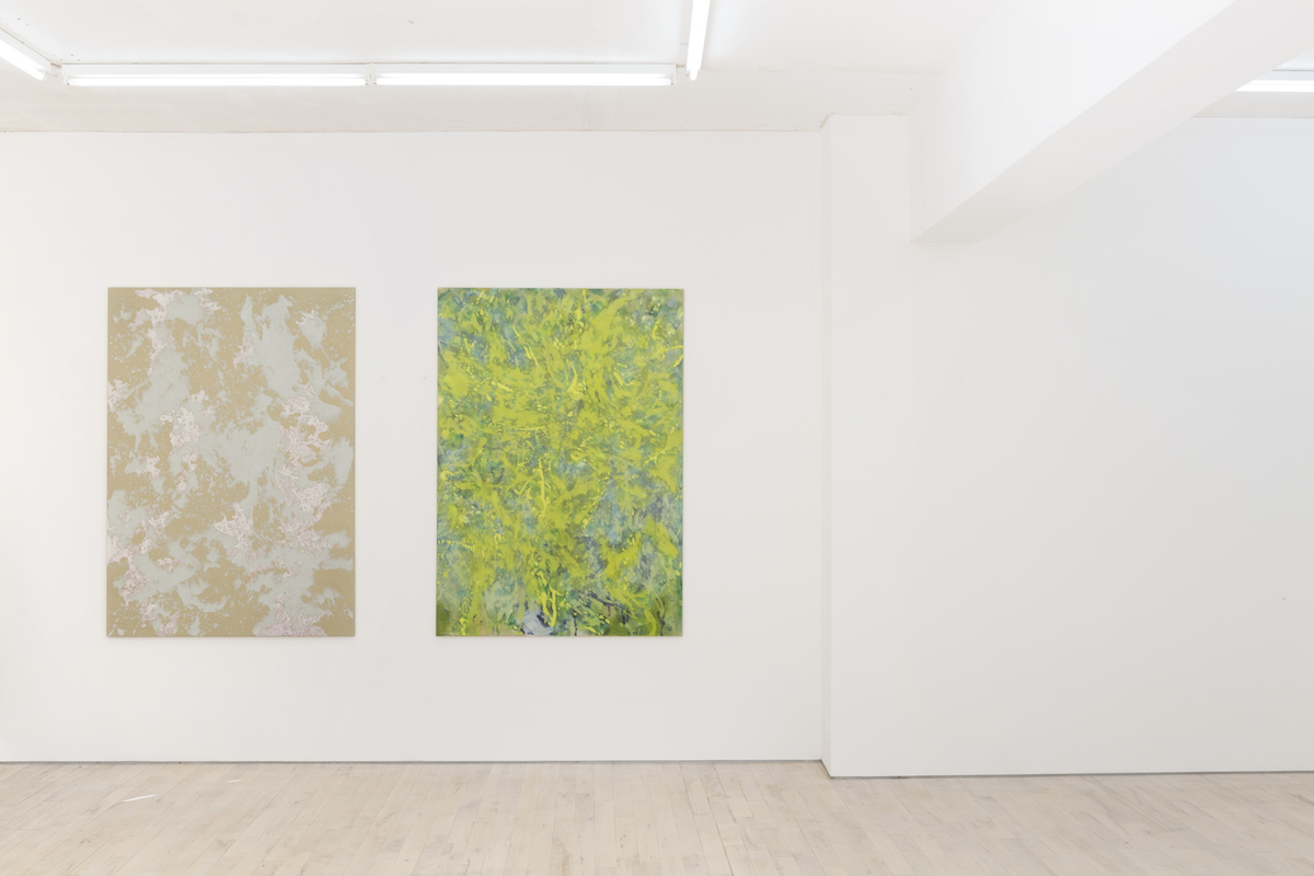 Tyra Tingleff. Grinding your teeth to keep out the wind, Installation view at The Sunday Painter, London, 2016